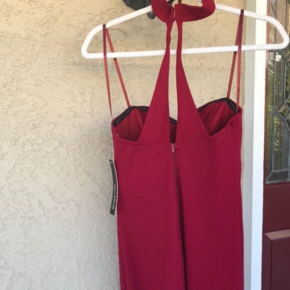 Sequin Hearts Red Sleeveless Chocker Dress Sz 5 - Picture 6 of 14